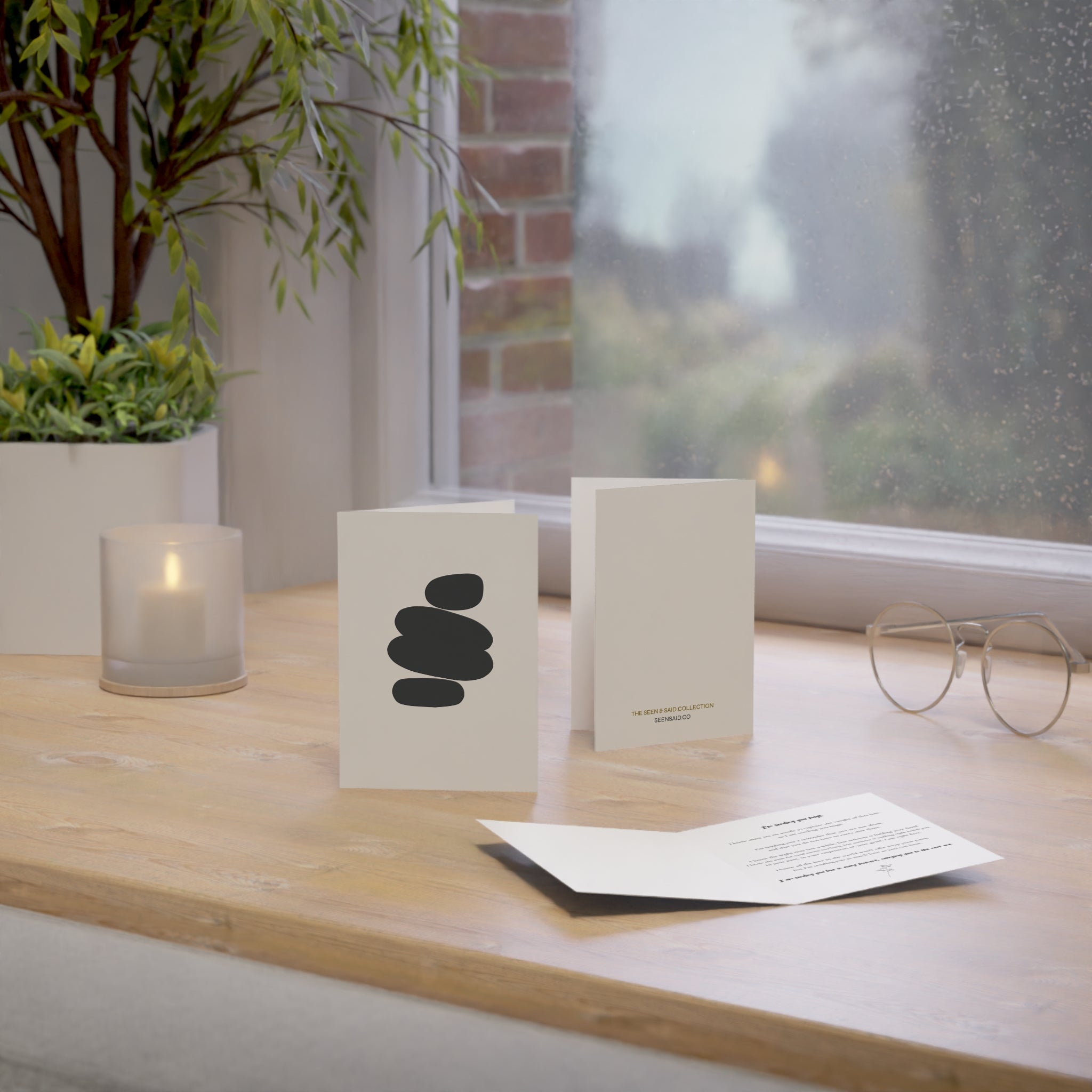 Grief Card | Sending You Hugs | Greeting Cards (1, 10, 30, and 50pcs)