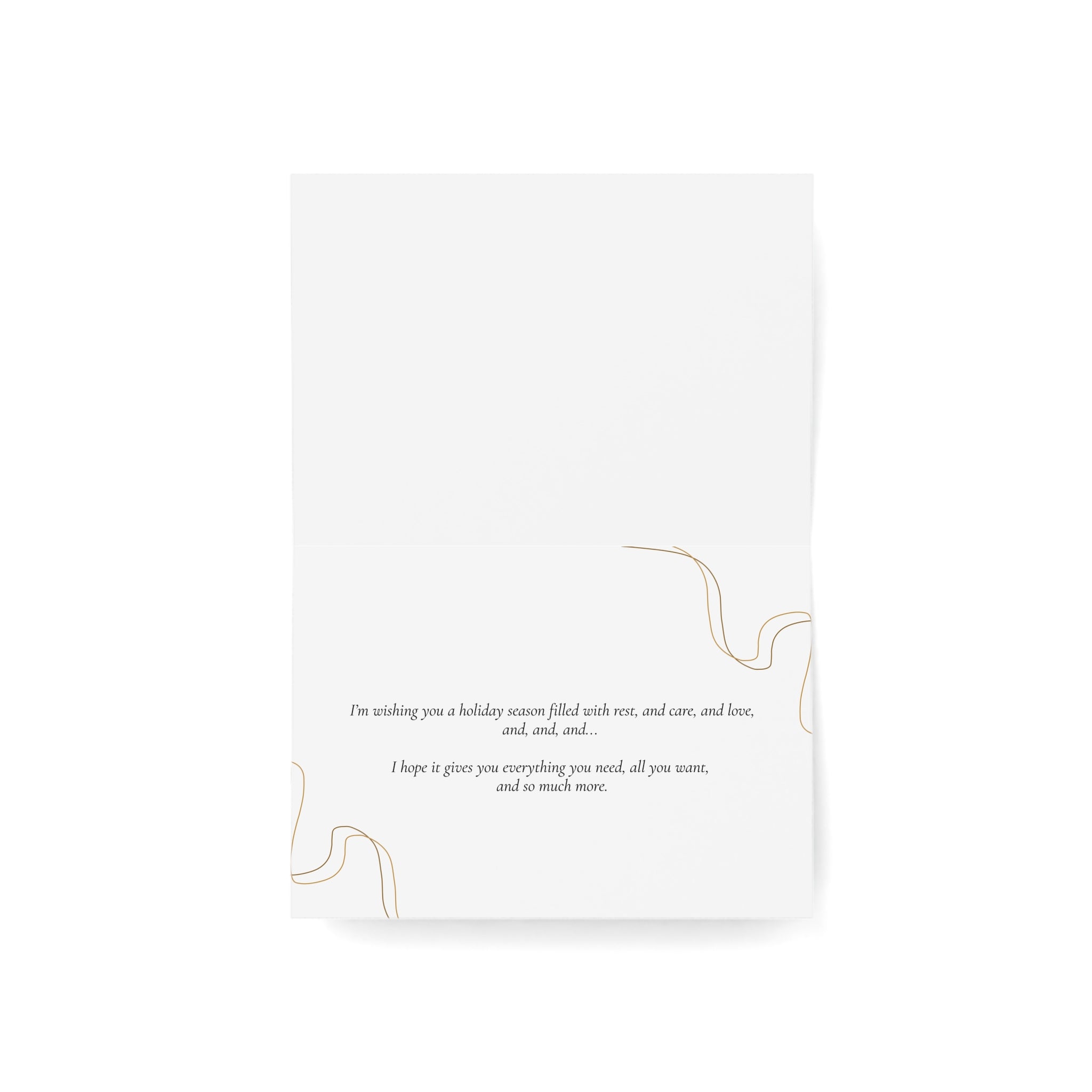 Happy Holidays | Ampersand, Everything and More Card  | Greeting Cards (1, 10, 30, and 50pcs)