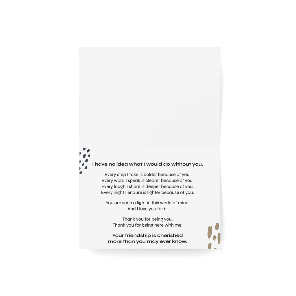 To My Sister (Gold)  | Greeting Cards (1, 10, 30, and 50pcs)