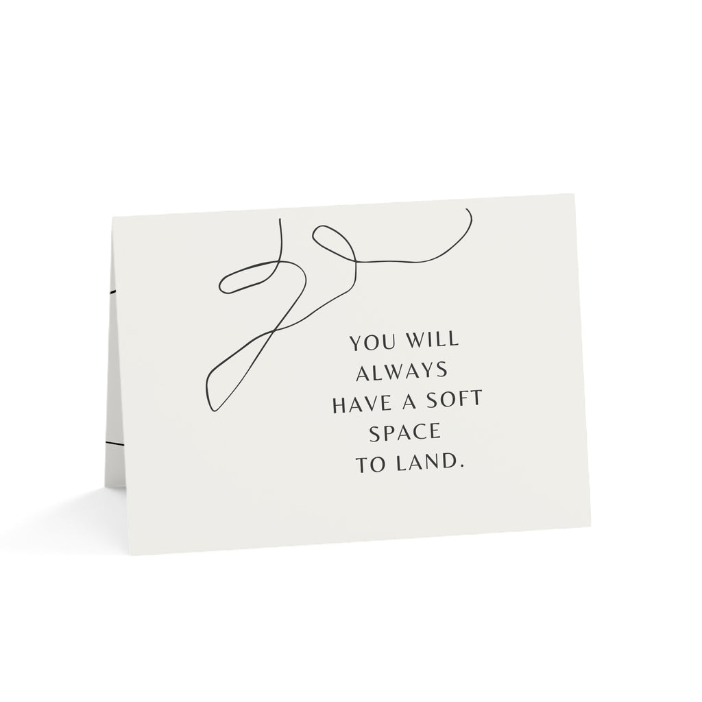 A Soft Place to Land | Greeting Cards (1, 10, 30, and 50pcs)