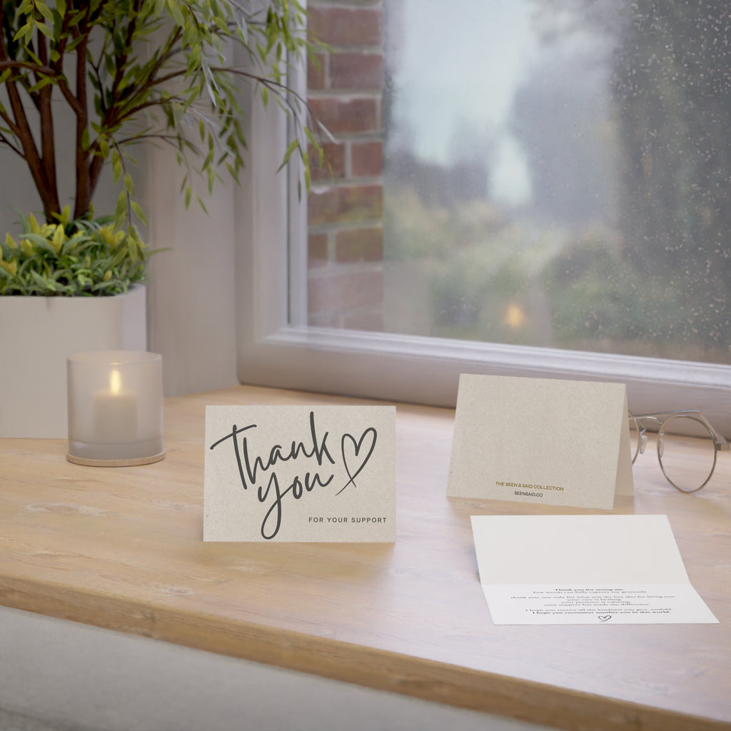 Thank You  | Greeting Cards (1, 10, 30, and 50pcs)