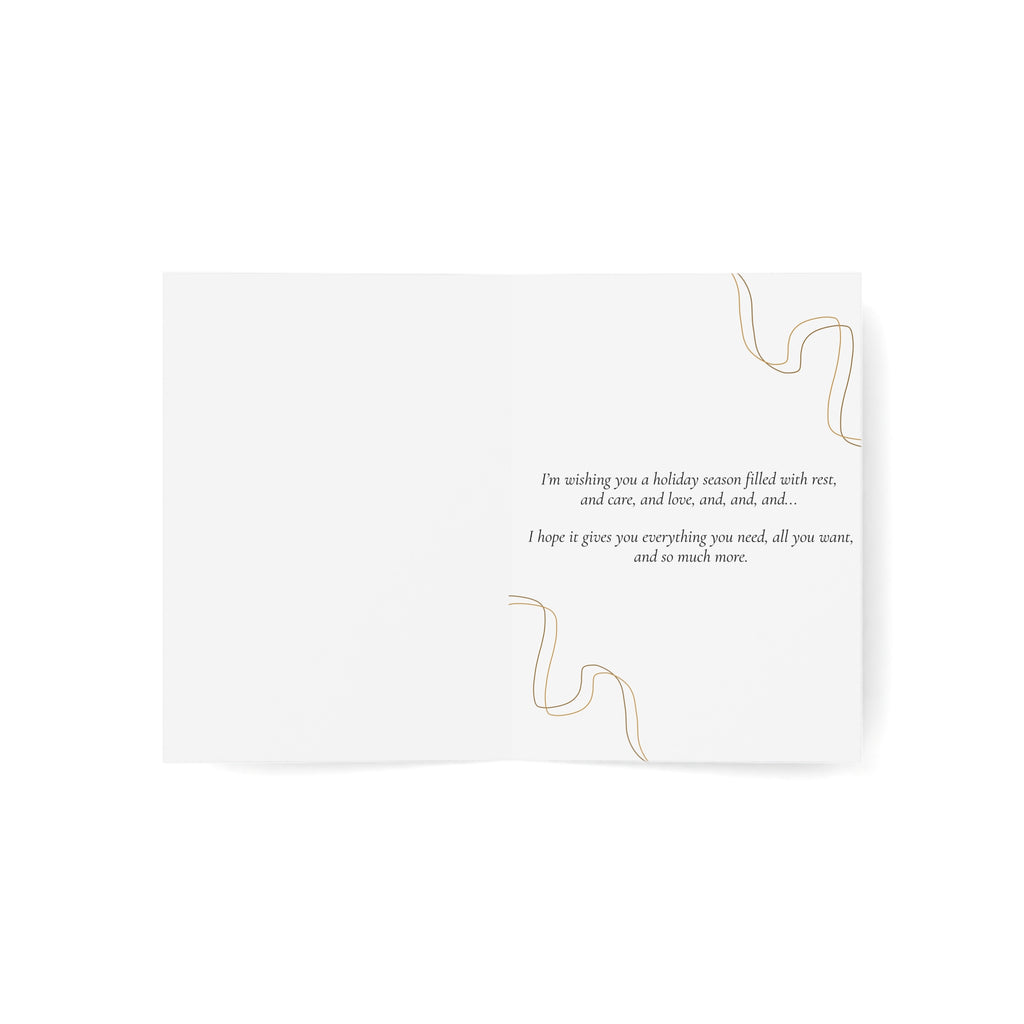 Holiday Greetings | Everything And More | Greeting Cards (1, 10, 30, and 50pcs)