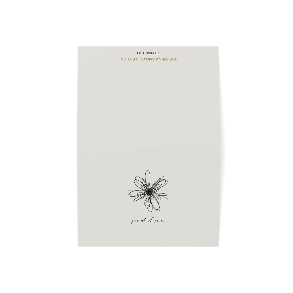 Proud of You  | Greeting Cards (1, 10, 30, and 50pcs)