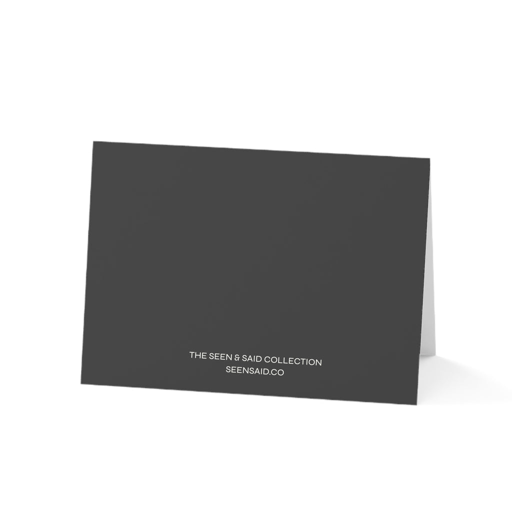 I See You, Care Card (Black) | Greeting Cards (1, 10, 30, and 50pcs)