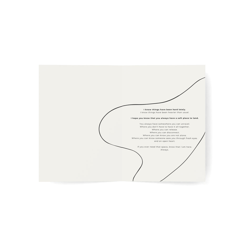 A Soft Place to Land | Greeting Cards (1, 10, 30, and 50pcs)