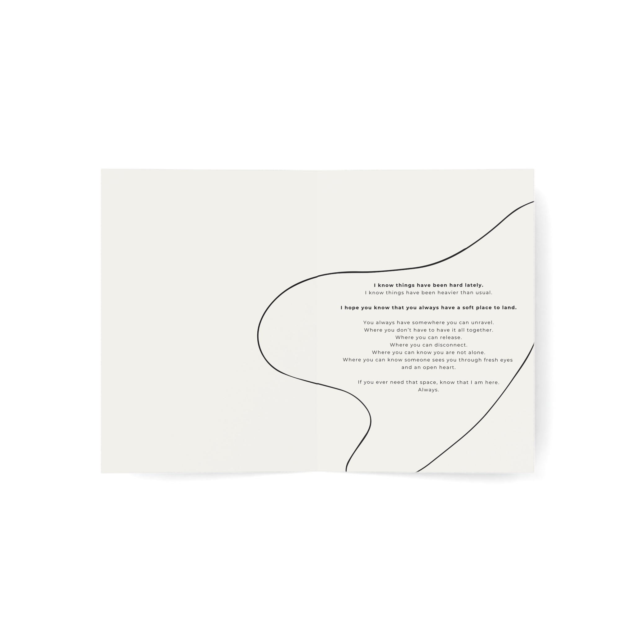 A Soft Place to Land | Greeting Cards (1, 10, 30, and 50pcs)